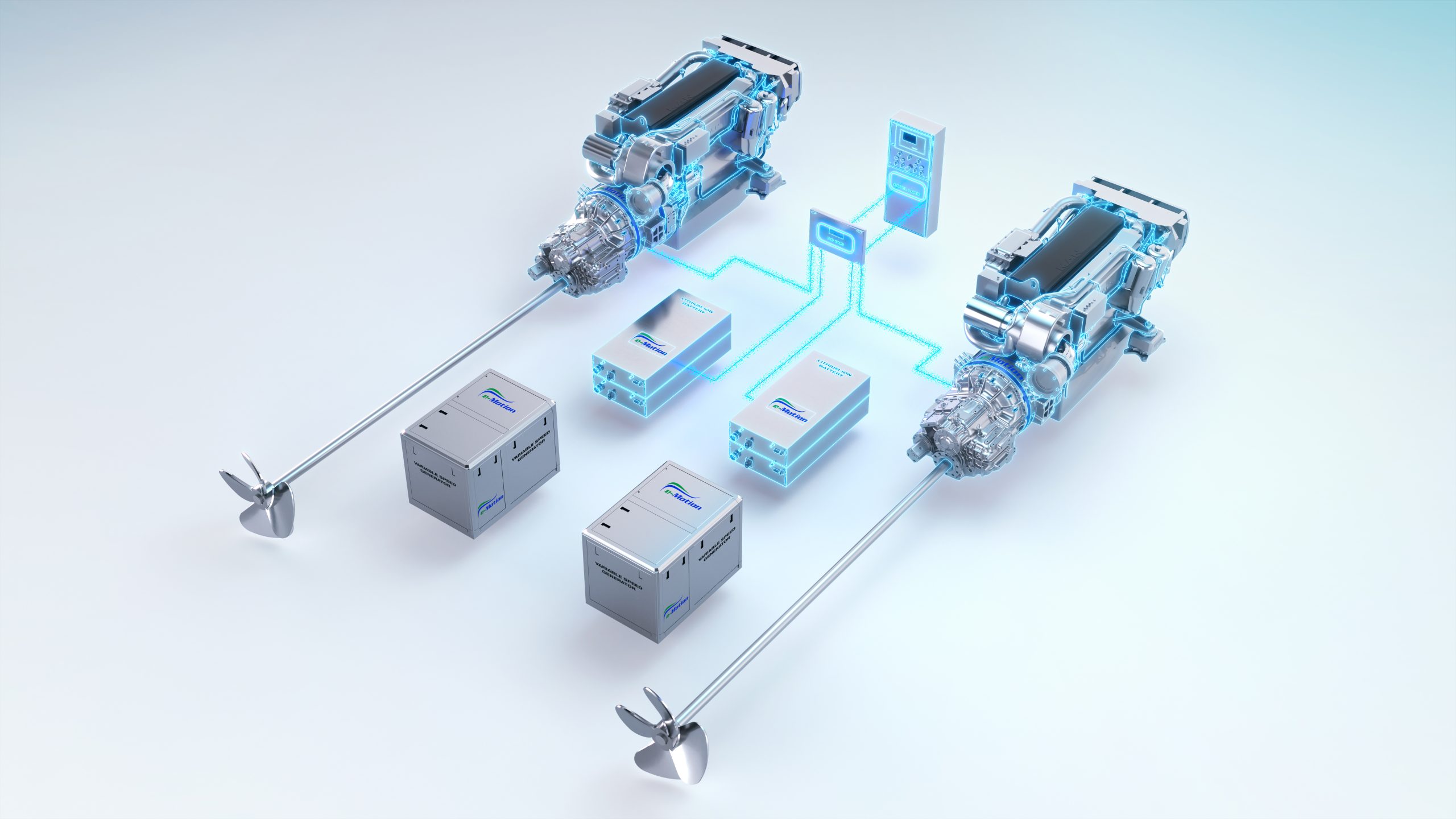 e-motion animatie hybride aandruijfsystemen close-up