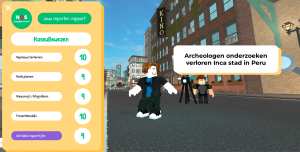 NOS Jeugdjournaal Roblox omgeving 